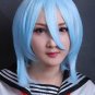 30cm Short Hair Ayanami Rei Ice Blue Cosplay Wig