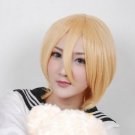 30cm Short Hair Light Golden MSN Cosplay Wig