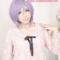 30cm Short Hair Nagato Yuki Silver Purple Cosplay Wig
