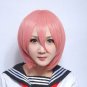 30cm Short Hair Pink MSN Cosplay Wig
