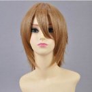30cm Short Hair Light Brown MSN Cosplay Wig
