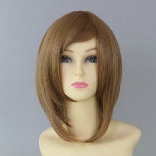 short light brown wig