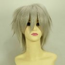 30cm Short Miketsukami Soushi Lotus white Hair Cosplay Wig