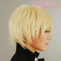 30cm Perk Hair Arthur Kirkland Watanuki Banri Light Golden Cosplay Wig