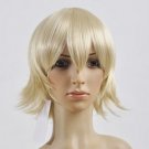 30cm Perk Hair Bleach Urahara Kisuke Light Golden Cosplay Wig
