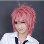 30cm Perk Hair Ao no Exorcist Shima Renzou Pink Cosplay Wig
