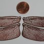 Etched COPPER True To Life Filigree Dragonfly or Fairy Wings Life size 2-1/2"