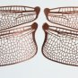 Style 1 Etched COPPER True To Life Filigree Dragonfly or Fairy Wings 2X size 5"