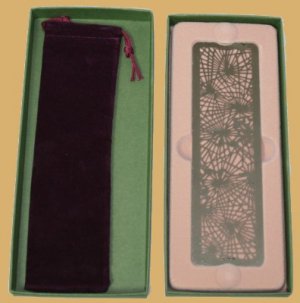 Zentrum Tiffany Studios PINE NEEDLE Silver Bookmark bx