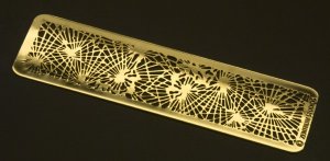 Zentrum Studios Tiffany PINE NEEDLE Gold Bookmark