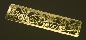 Zentrum Studios Tiffany GRAPE ARBOR Gold Bookmark