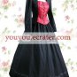 Black And Red Long Sleeves Bandage Lace  Classic Lolita Dress