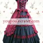 Black And Red Sleeveless Ruffled Bandage Classic Lolita Dress