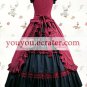 Black And Red Sleeveless Ruffled Bandage Classic Lolita Dress
