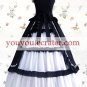 White And Black Cuff Sleeves Bandage Ruffled Classic Lolita Dress