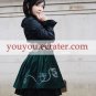 Warm Dark Green Velvet Bandage Classic Lolita Dress