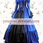 Royal Blue And Black Long Sleeves Classic Lolita Dress