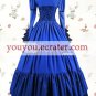 Royal Blue And Black Long Sleeves Classic Lolita Dress