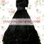 Black Lace Ruffled Gothic Lolita Dress