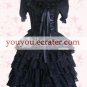 Gothic Black Short Sleeves Lolita Dress2