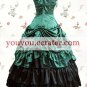 Blackish Green And Black Sleeveless Bow Multi-layer Pleated Satin Classic Lolita Dress