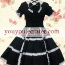 Black Short Sleeves Bow  Classic Lolita Dress