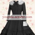 Black Long Sleeves Lace Ruffles Double Breasted  Classic Lolita Dress