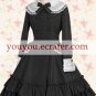 Black Long Sleeves Lace Ruffles Double Breasted  Classic Lolita Dress