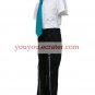Short Sleeves Blue Tie Starry☆Sky Seigatsu Academy Male Summer Uniform Cosplay Costume