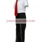Short Sleeves Red Tie Starry☆Sky Seigatsu Academy Male Summer Uniform Cosplay Costume