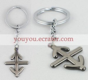 07 Ghost Key Ring (Cross)