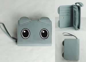 lovely Anime gray Wallets