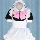 black pink and white woment Maid Costume