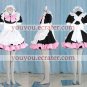 black pink and white woment Maid Costume