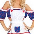 bleaterfull blue and red Maid Costume (101)