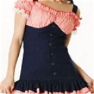 pink and dark blue Maid dress (102)