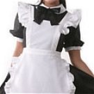New product  black and white Maid dress (104)