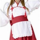 New product Sweet red and white Maid Costume (105)