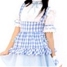 New product  Attractive Unique blue Maid Costume (112)