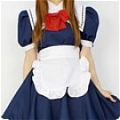New product Attractive Unique dark blue Maid Costume (114)