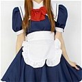 New product Attractive Unique dark blue Maid Costume (114)