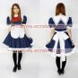 New product Attractive Unique dark blue Maid Costume (114)