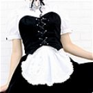 New product  Attractive Unique Black Maid Costume (116)
