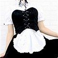 New product  Attractive Unique Black Maid Costume (116)