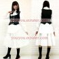 New product long white and black lolita Maid Costume (128)