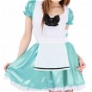 New product  Lovely blue Satin Maid dress(129)