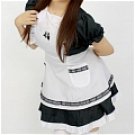 New product  short black and white cosplay Maid Costume (131)