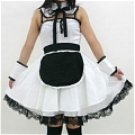 New product  HOt White and black cosplay Maid Costume (132)