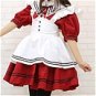 New product  Sweet Red with white apron Maid Costume (142)