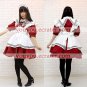 New product  Sweet Red with white apron Maid Costume (142)